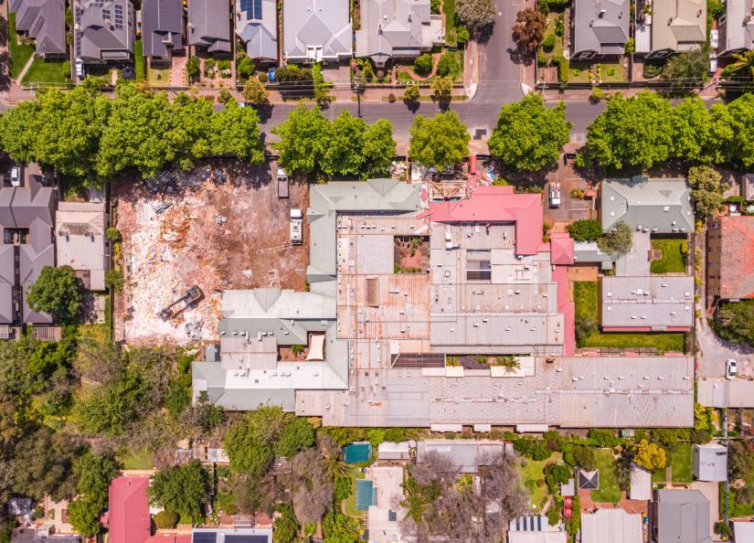 Eldercare Goodwood drone view
