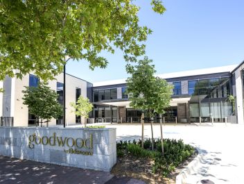 The Goodwood building in Adelaide, showcasing its modern architecture and vibrant urban surroundings.