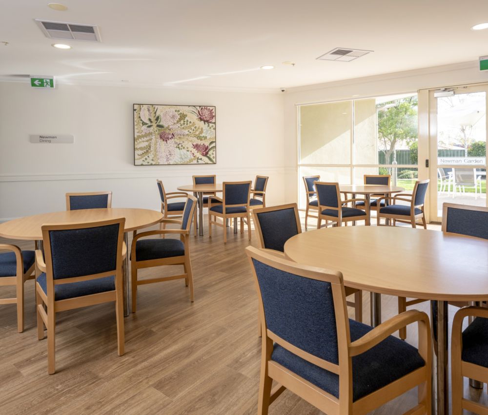 Eldercare Hope Valley dining room.