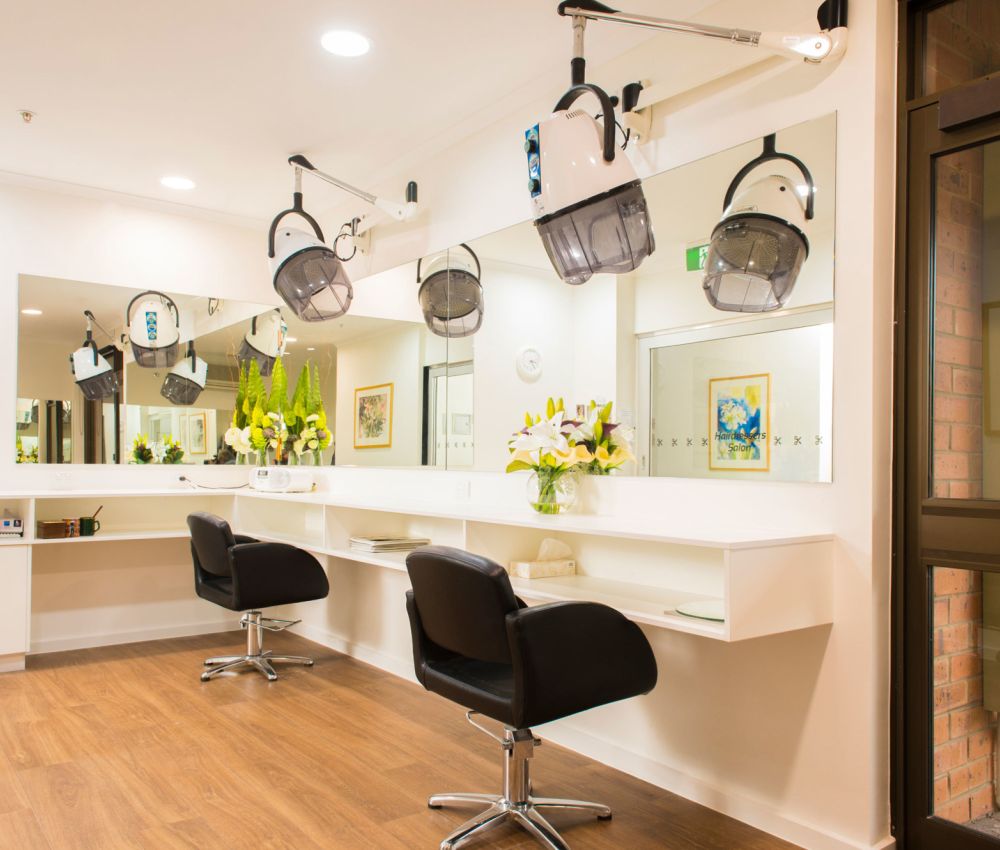 Eldercare Sash Ferguson hair salon.