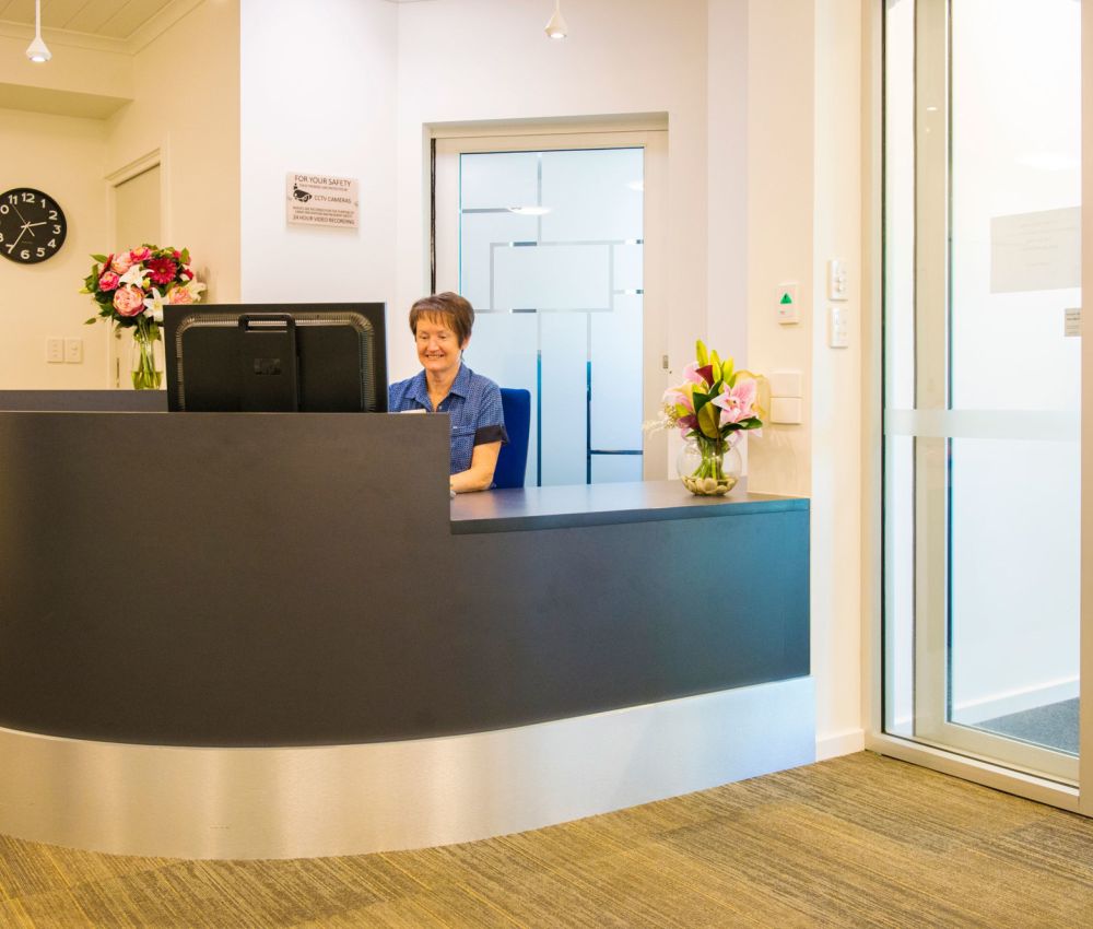 Reception area at Sash Ferguson