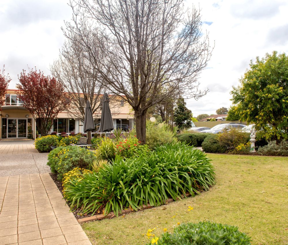 Eldercare Trowbridge House Garden view