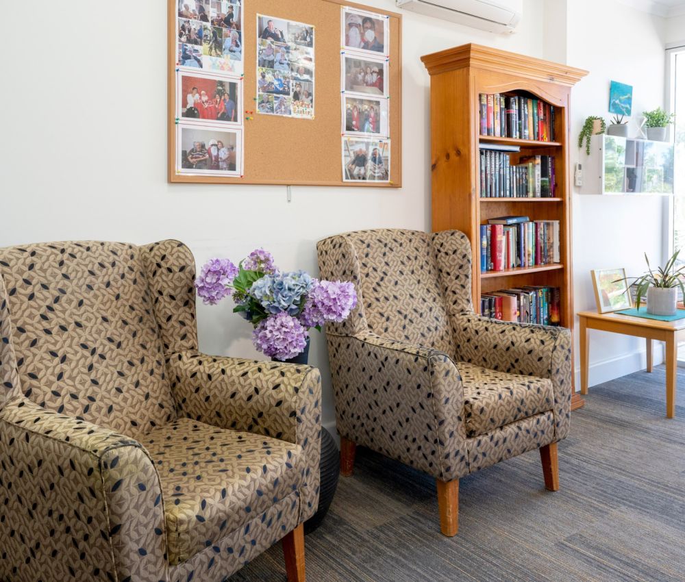 Eldercare Trowbridge House sitting area