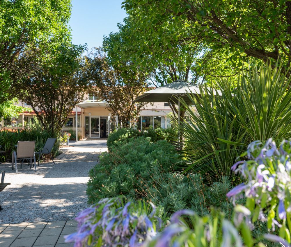 Eldercare Trowbridge House front gardens