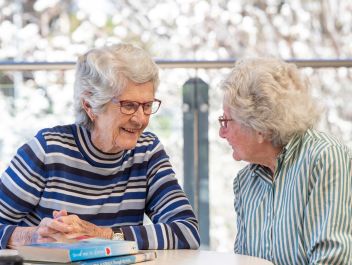 Eldercare Seaford residents laughing.