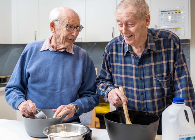 Eldercare Oxford residents cooking up a storm.