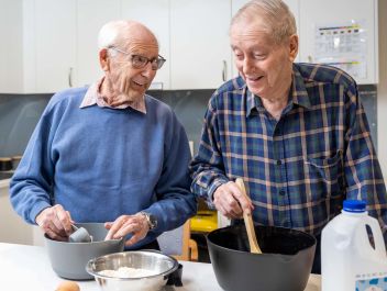 Eldercare Oxford residents cooking up a storm.