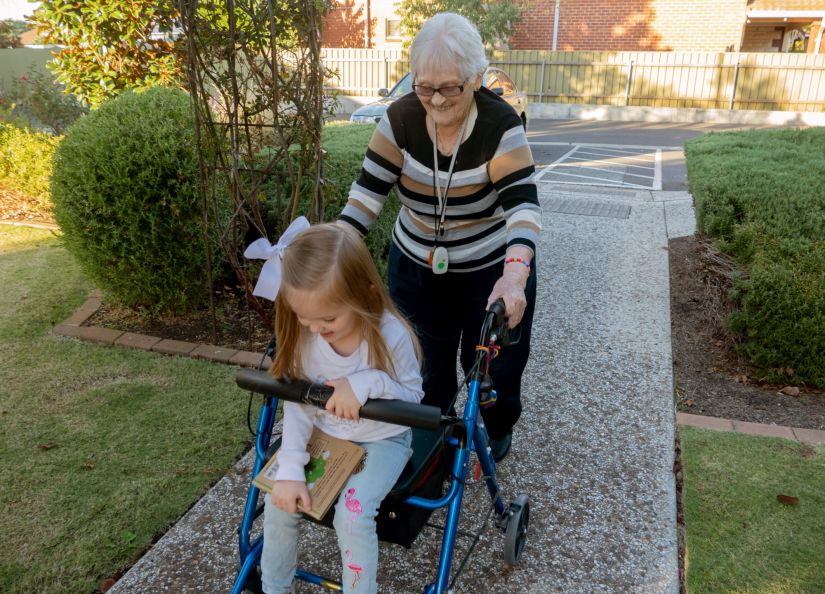 Eldercare youngest volunteer.