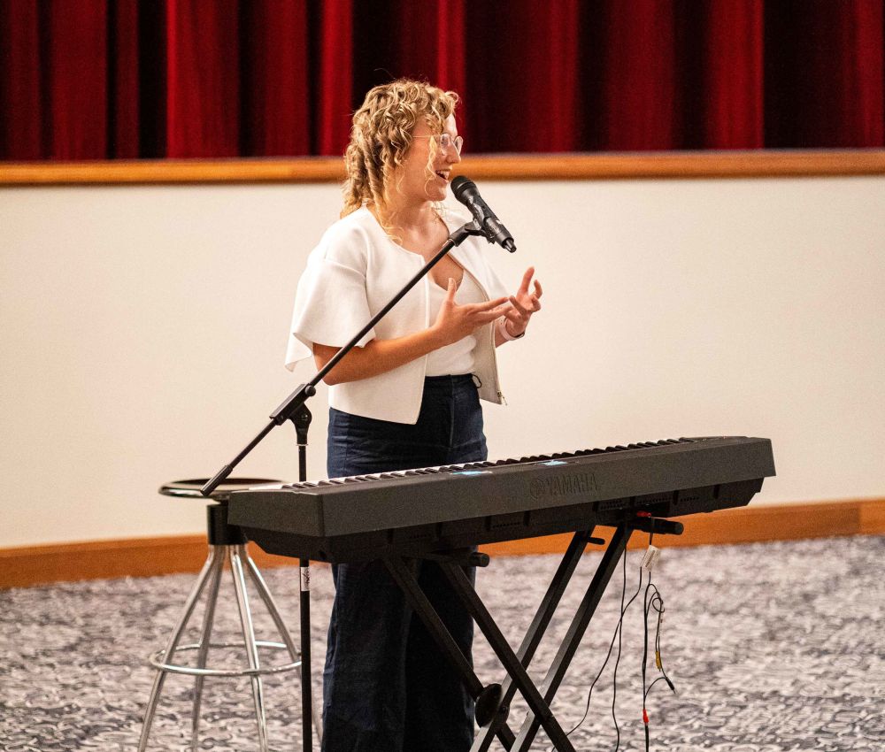 Performer Millicent Sarre.