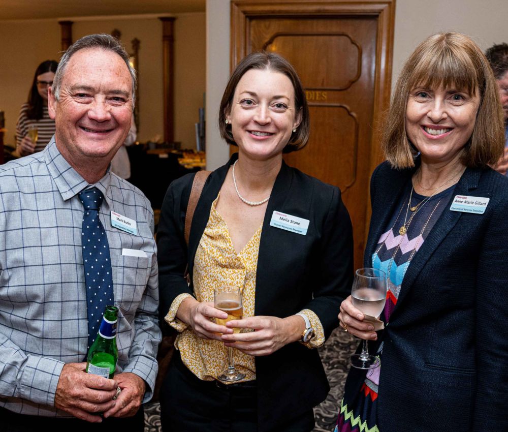 Eldercare The Lodge Site Operations Manager Mark Butler, HR Manager Melia Stone and Operational Services Executive Anne-Marie Gillard.