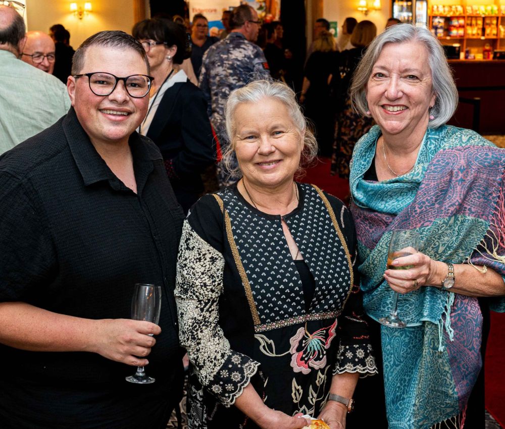 Eldercare Evanston Park Lifestyle Support Nathan Wilcock, volunteer Joy Usher and Compliance Consultant Chris Hunt.
