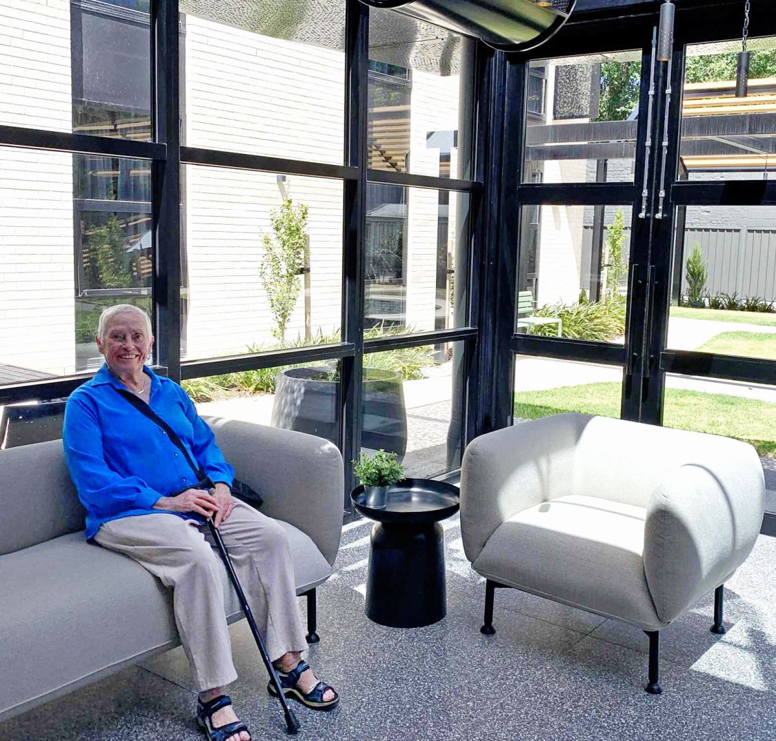 Sue Webb at eldercare