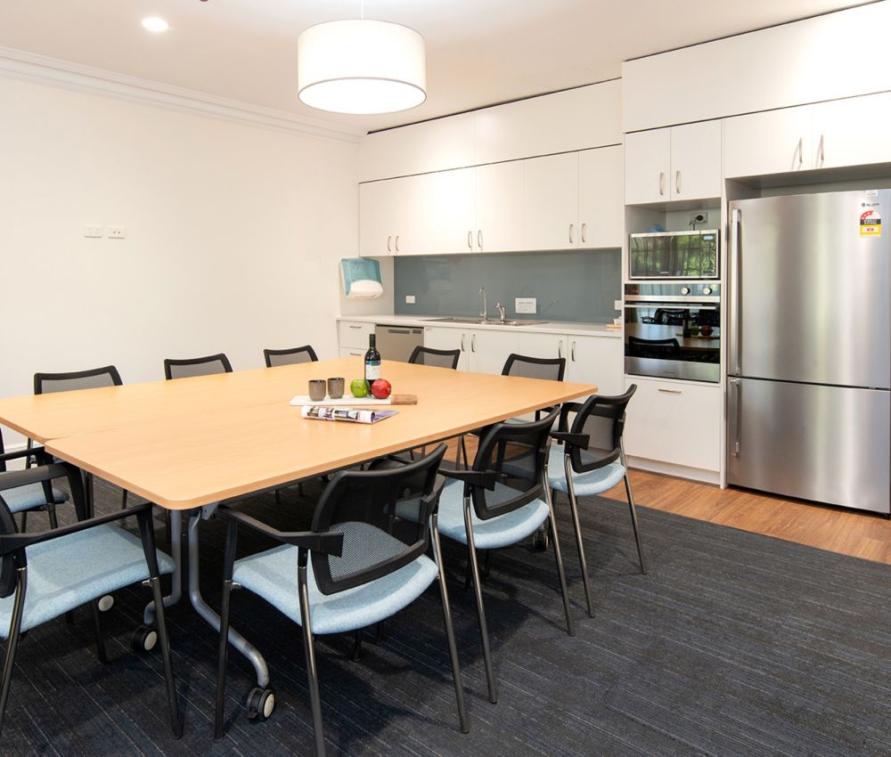 Eldercare Oxford Retirement Living community room, located in the co-located aged care home.